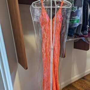Stunning Jovani Sequined Sheath Dress Size 2 Worn Once!